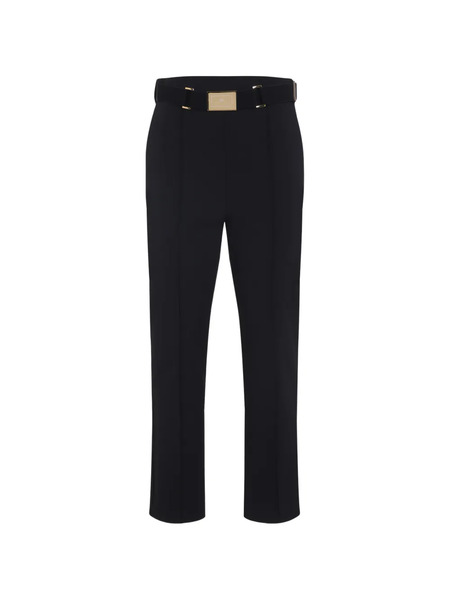  Elisabetta Franchi Buckle Belted Trousers - Black 
