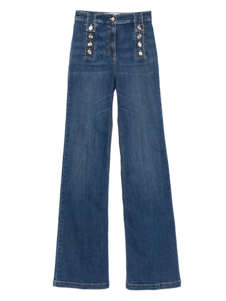  Elisabetta Franchi Button-detailed Jeans - Blue 