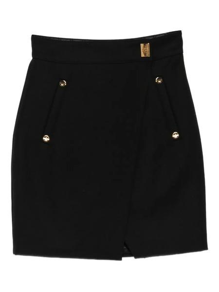  Elisabetta Franchi Button-detailed Mini Skirt - Black 