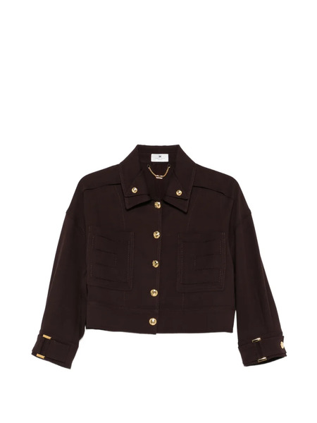  Elisabetta Franchi Button-embellished Jacket - Brown 