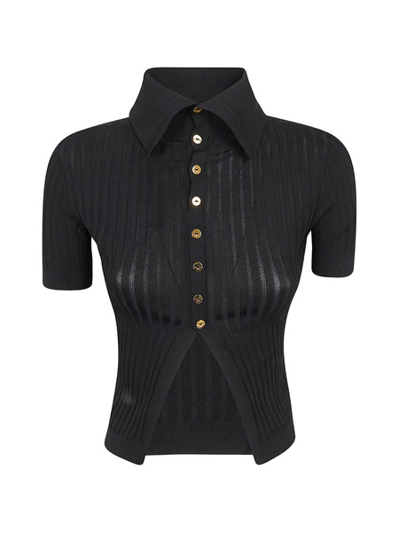 Elisabetta Franchi Button Fastening Cardigan - Black 