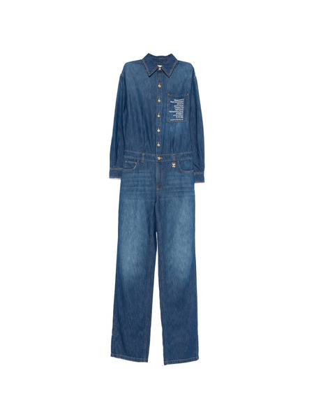  Elisabetta Franchi Button-up Jumpsuit - Blue 