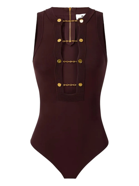  Elisabetta Franchi Chain-detail Bodysuit - Red 
