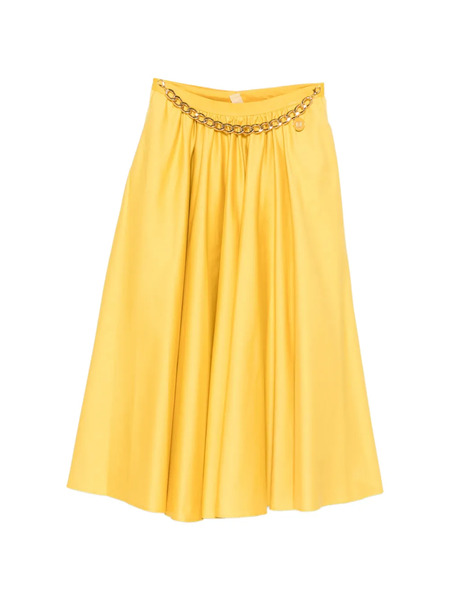  Elisabetta Franchi Chain-detail Midi Skirt - Yellow 