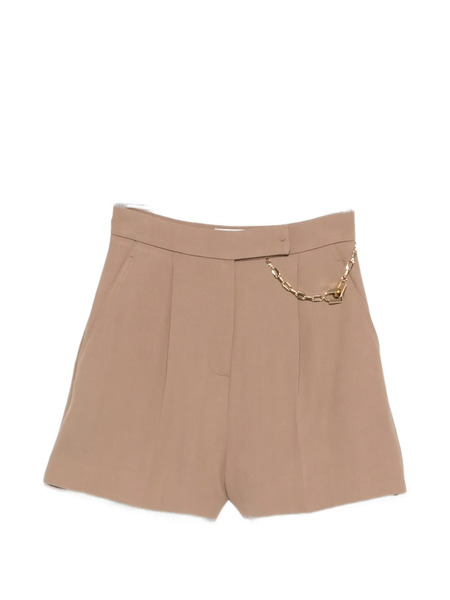  Elisabetta Franchi Chain-detail Shorts - Neutrals 
