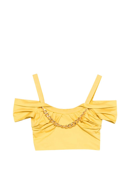  Elisabetta Franchi Chain-detail Top - Yellow 