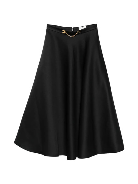  Elisabetta Franchi Chain-embellished Midi Skirt - Black 