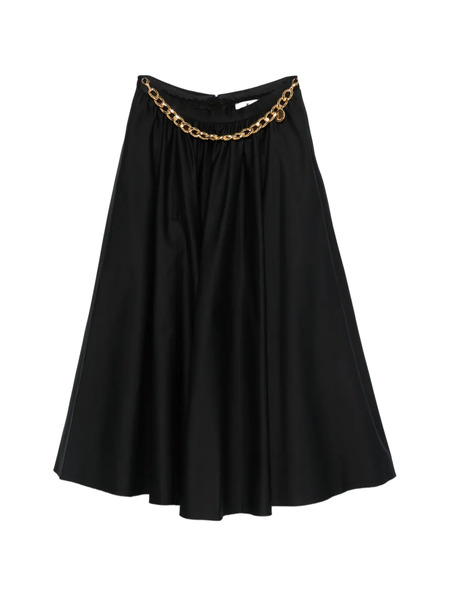  Elisabetta Franchi Chain-embellishment Midi Skirt - Black 
