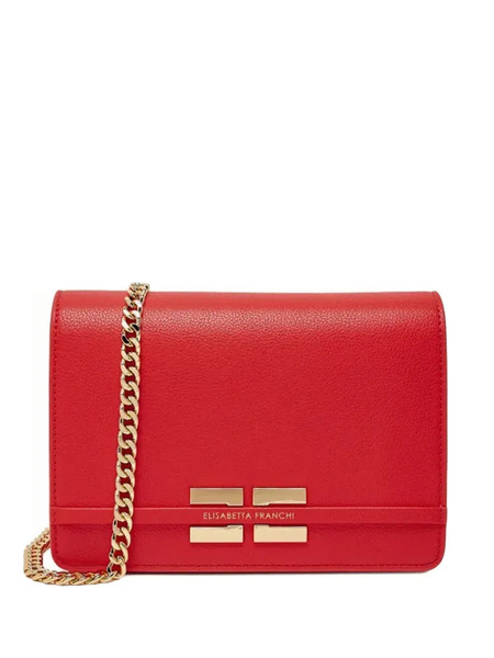  Elisabetta Franchi Chain Shoulder Bag - Red 