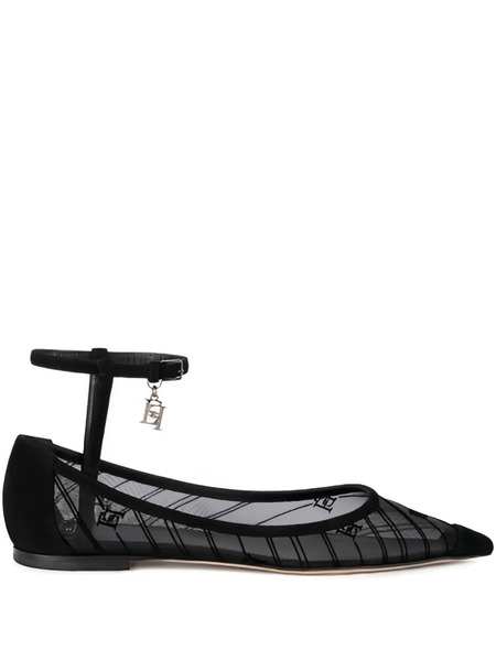  Elisabetta Franchi Charm-detail Ballet Flats - Black 