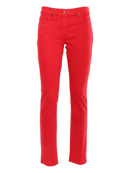  Elisabetta Franchi Clasped Straight-leg Jeans - Red 