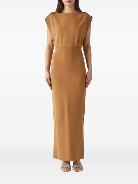 Elisabetta Franchi Crew-neck Maxi Dress - Neutrals 