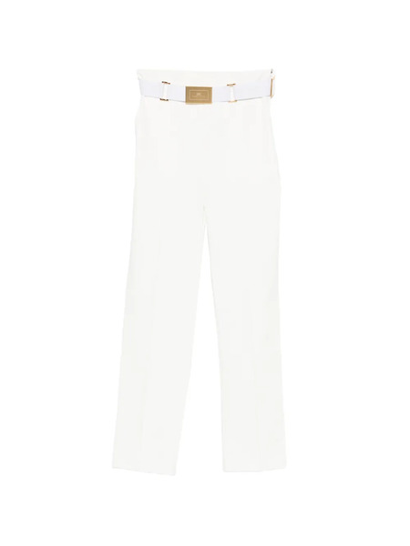  Elisabetta Franchi Cropped Trousers - White 
