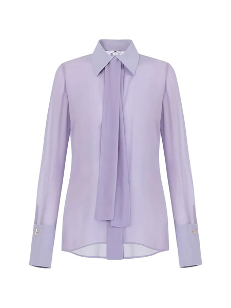  Elisabetta Franchi Cufflink Blouse - Purple 