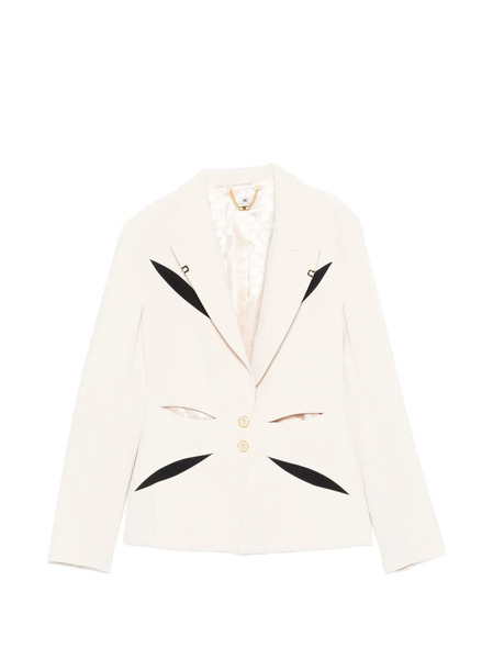  Elisabetta Franchi Cut-out Button Blazer - Neutrals 