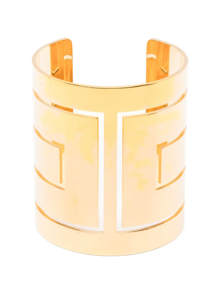  Elisabetta Franchi Cut-out Cuff Bracelet - Gold 