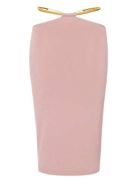  Elisabetta Franchi Cut-out Snake Belt Skirt - Pink 