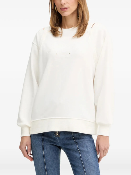  Elisabetta Franchi Cut-out Sweatshirt - Neutrals 