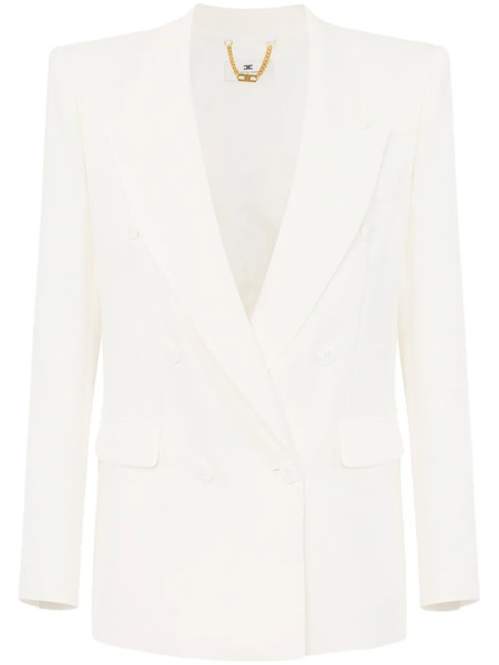 Elisabetta Franchi Double-breasted Blazer - White 