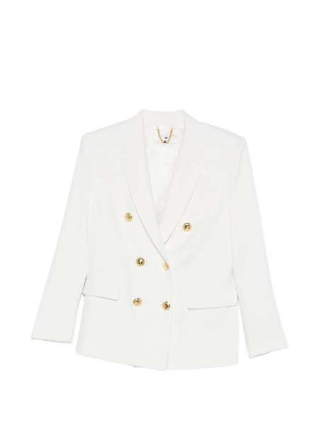  Elisabetta Franchi Double-breasted Blazer - White 