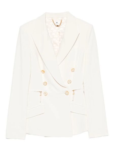  Elisabetta Franchi Double-breasted Buttoned Blazer - Neutrals 