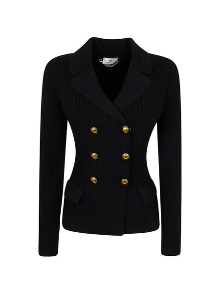  Elisabetta Franchi Double-breasted Cardigan - Black 