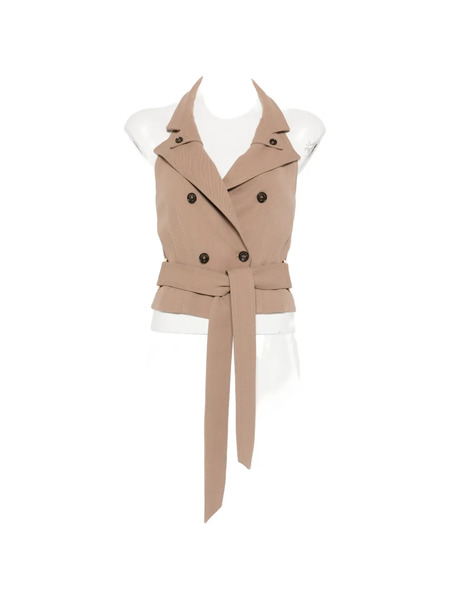  Elisabetta Franchi Double-breasted Waistcoat - Brown 
