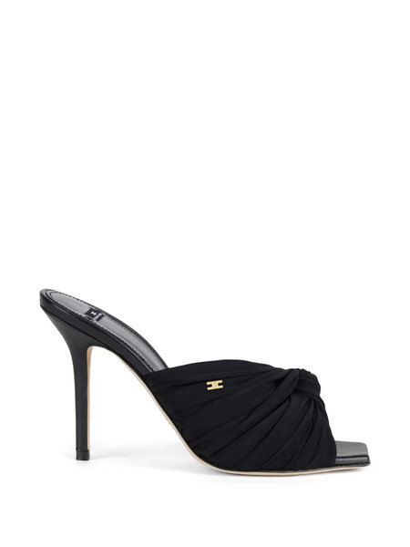  Elisabetta Franchi Draped Crossed Strap Sandals - Black 