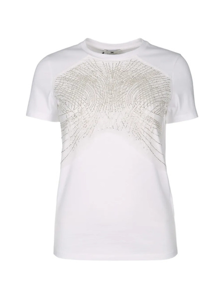  Elisabetta Franchi Embellished T-shirt - White 