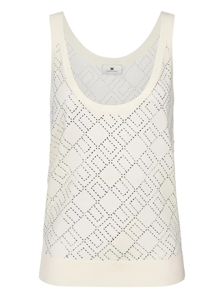  Elisabetta Franchi Embroidered Tank Top - Neutrals 