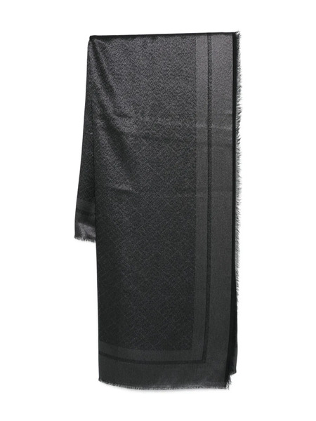  Elisabetta Franchi Frayed-edge Scarf - Black 