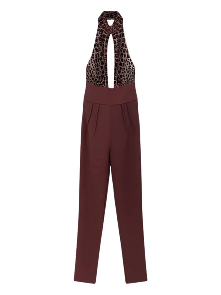  Elisabetta Franchi Halter-neck Sequin-embellished Jumpsuit - Red 