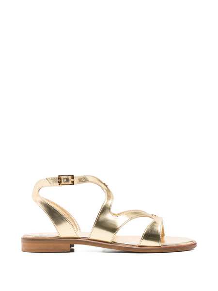  Elisabetta Franchi Kids Buckle-strap Sandals - Gold 