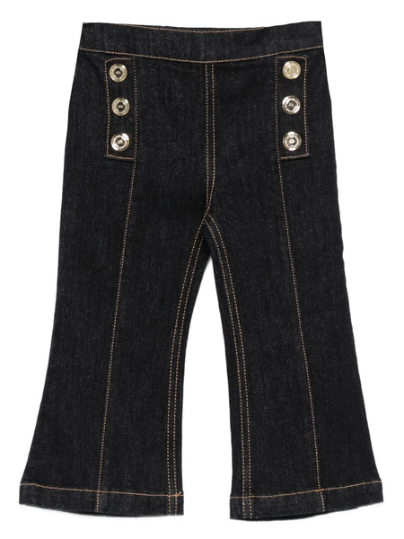  Elisabetta Franchi Kids Button-embellished Jeans - Blu 