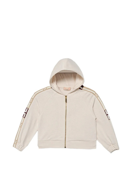  Elisabetta Franchi Kids Zip-up Hoodie - Neutrals 