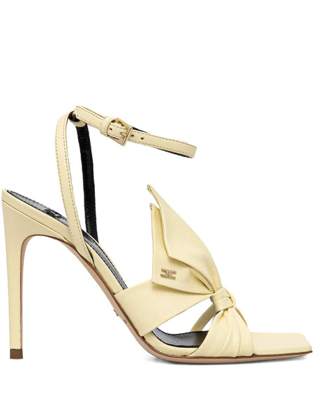  Elisabetta Franchi Knotted Bow-detail Stiletto Sandals - Yellow 