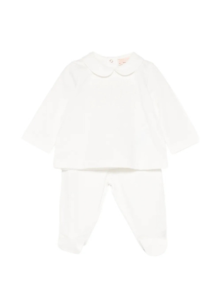  Elisabetta Franchi La Mia Bambina Collared Set - White 