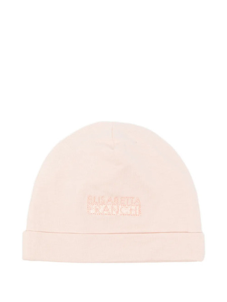  Elisabetta Franchi La Mia Bambina Logo-embroidered Hat - Pink 