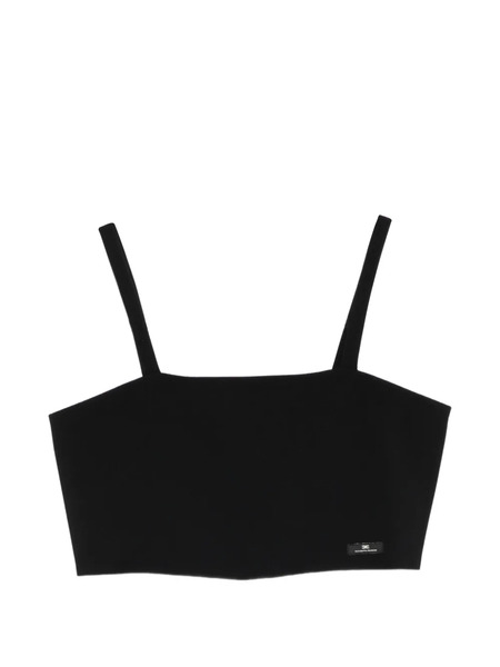  Elisabetta Franchi La Mia Bambina Logo-patch Top - Black 