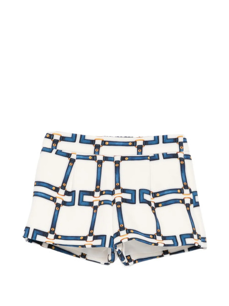  Elisabetta Franchi La Mia Bambina Patterned Shorts - White 