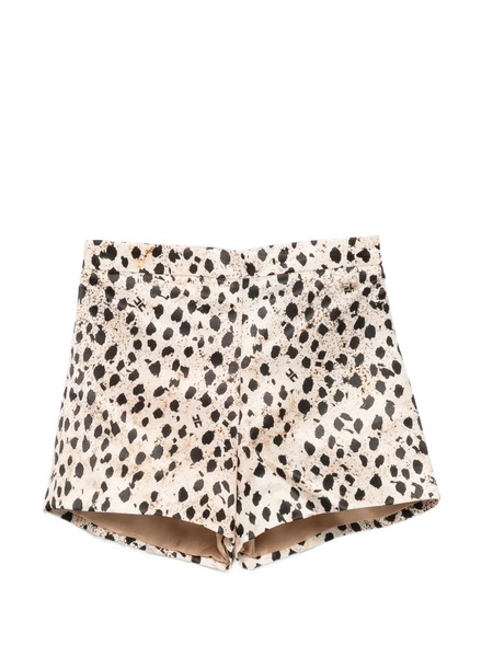  Elisabetta Franchi La Mia Bambina Print Shorts - Neutrals 