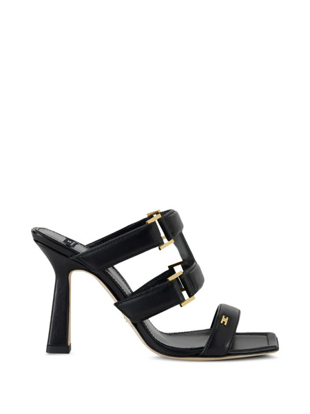  Elisabetta Franchi Leather Sandals - Black 