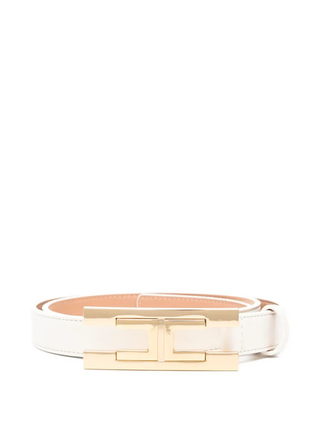  Elisabetta Franchi Logo-buckle Belt - White 