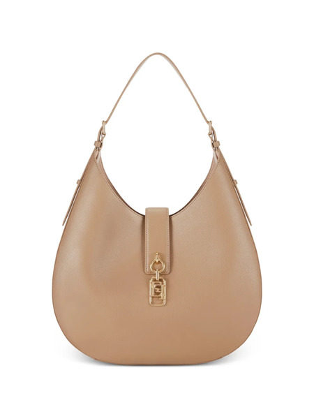  Elisabetta Franchi Logo-charm Shoulder Bag - Neutrals 