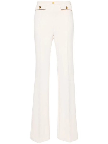  Elisabetta Franchi Logo-plaque Flared Trousers - Neutrals 