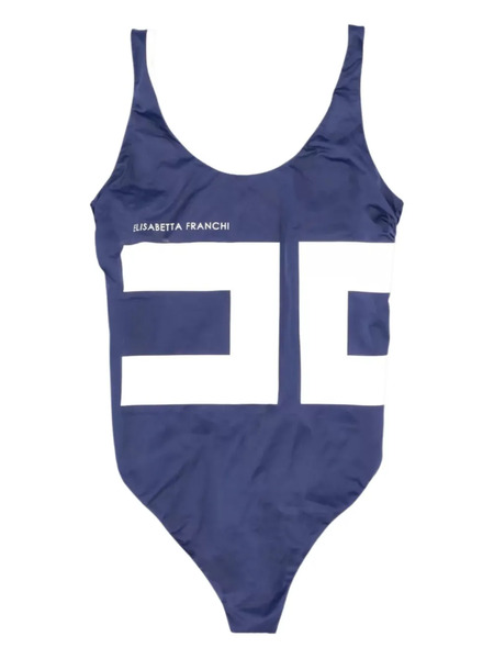  Elisabetta Franchi Logo-print Swimsuit - Blue 