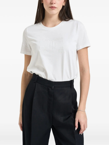  Elisabetta Franchi Logo T-shirt - White 