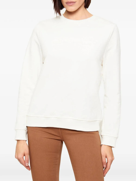  Elisabetta Franchi Long-sleeve Embossed Sweatshirt - Neutrals 