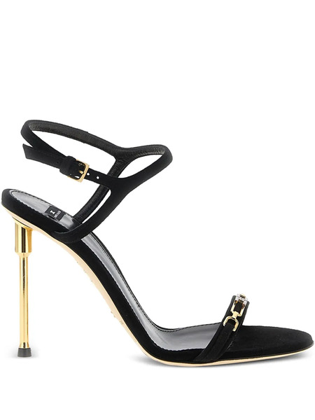  Elisabetta Franchi 110mm Crystal-embellished Sandals - Black 