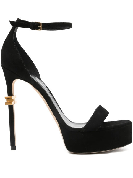 Elisabetta Franchi 130mm Platform Stiletto Sandals - Black 